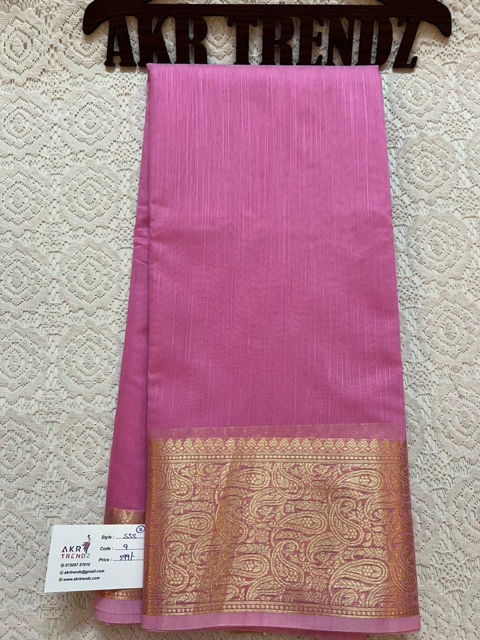 Matka Linen silk sarees​​