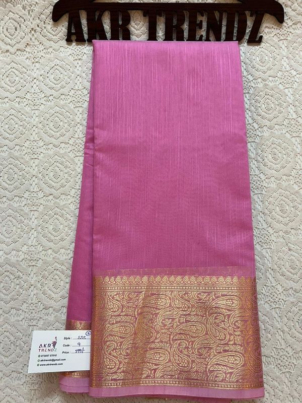 Matka Linen silk sarees​​