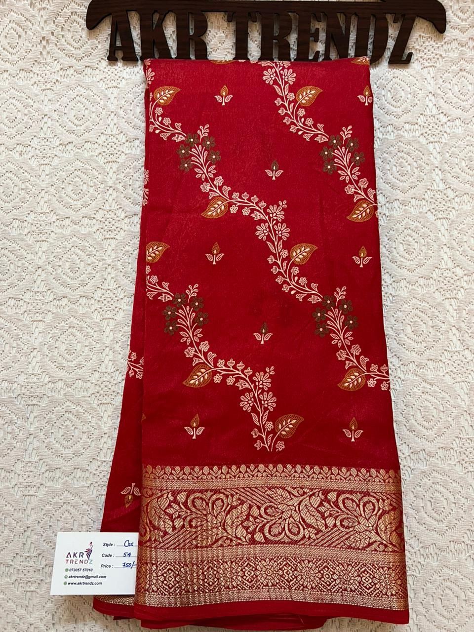 Jacquard border Georgette sarees​