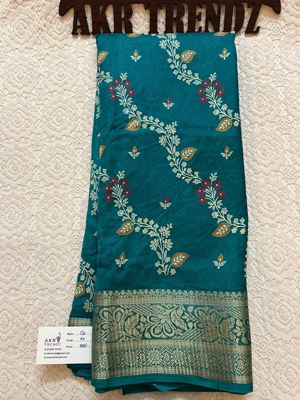 Jacquard border Georgette sarees​
