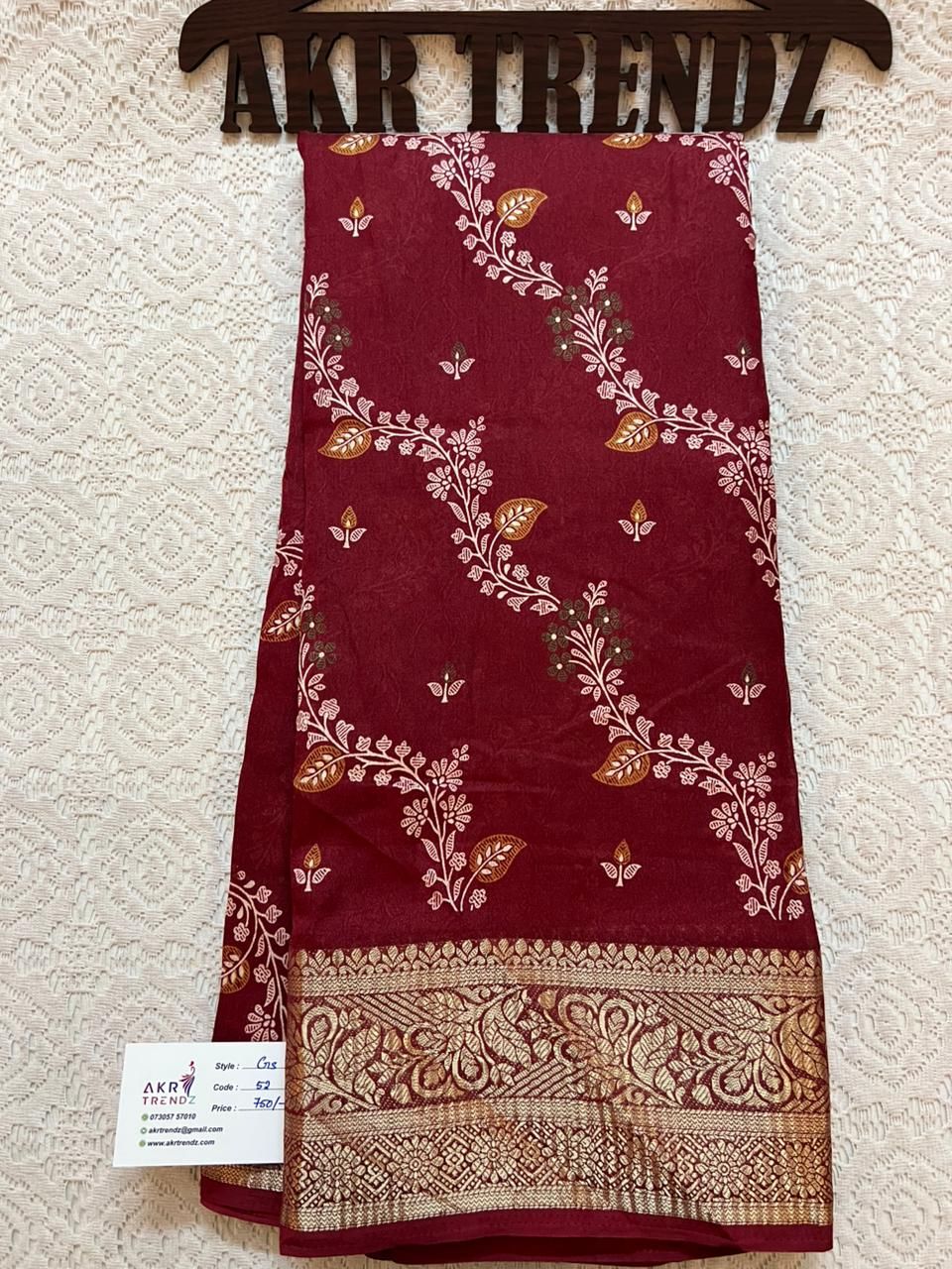 Jacquard border Georgette sarees​