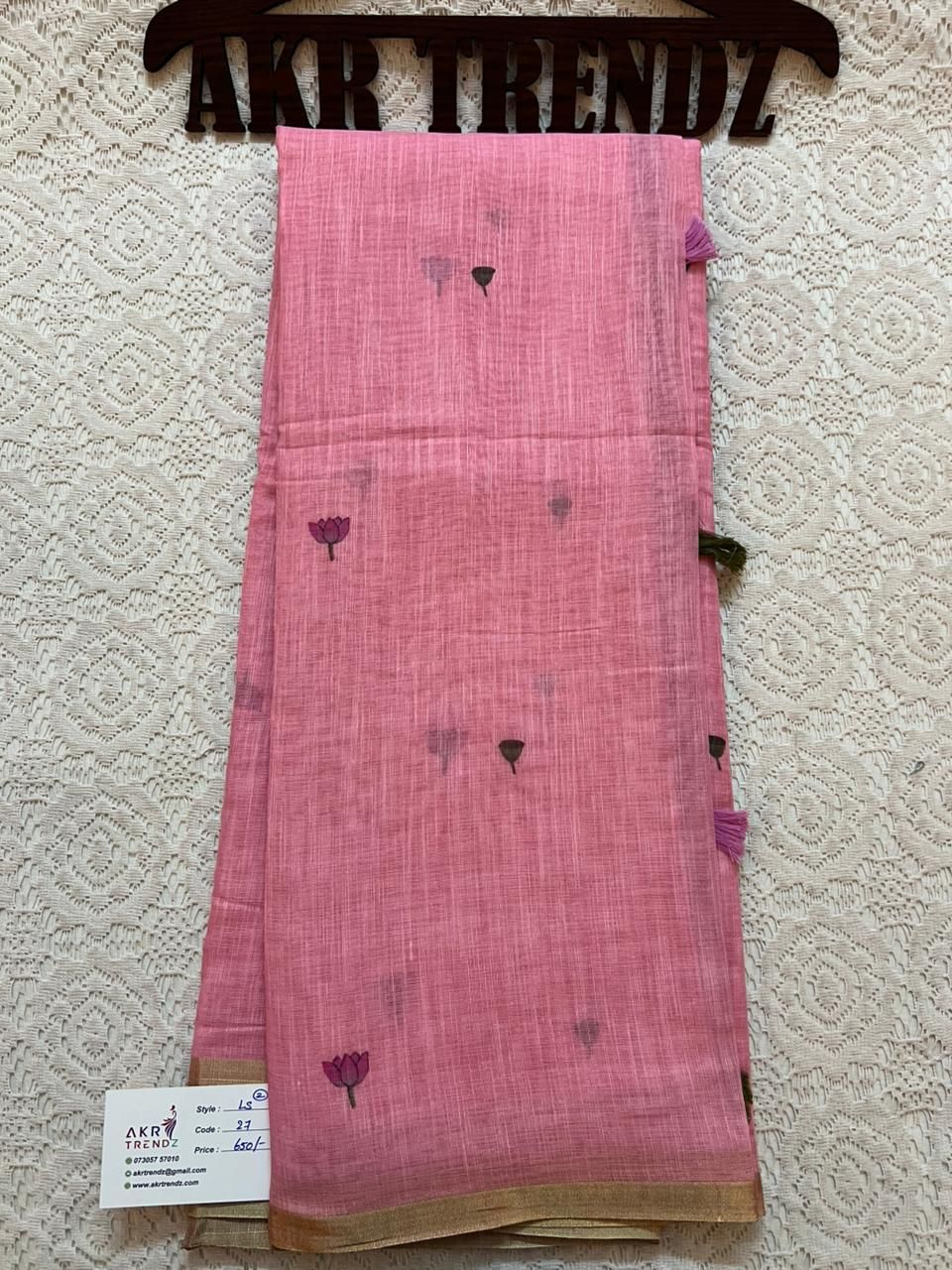 Chanderi cotton sarees​