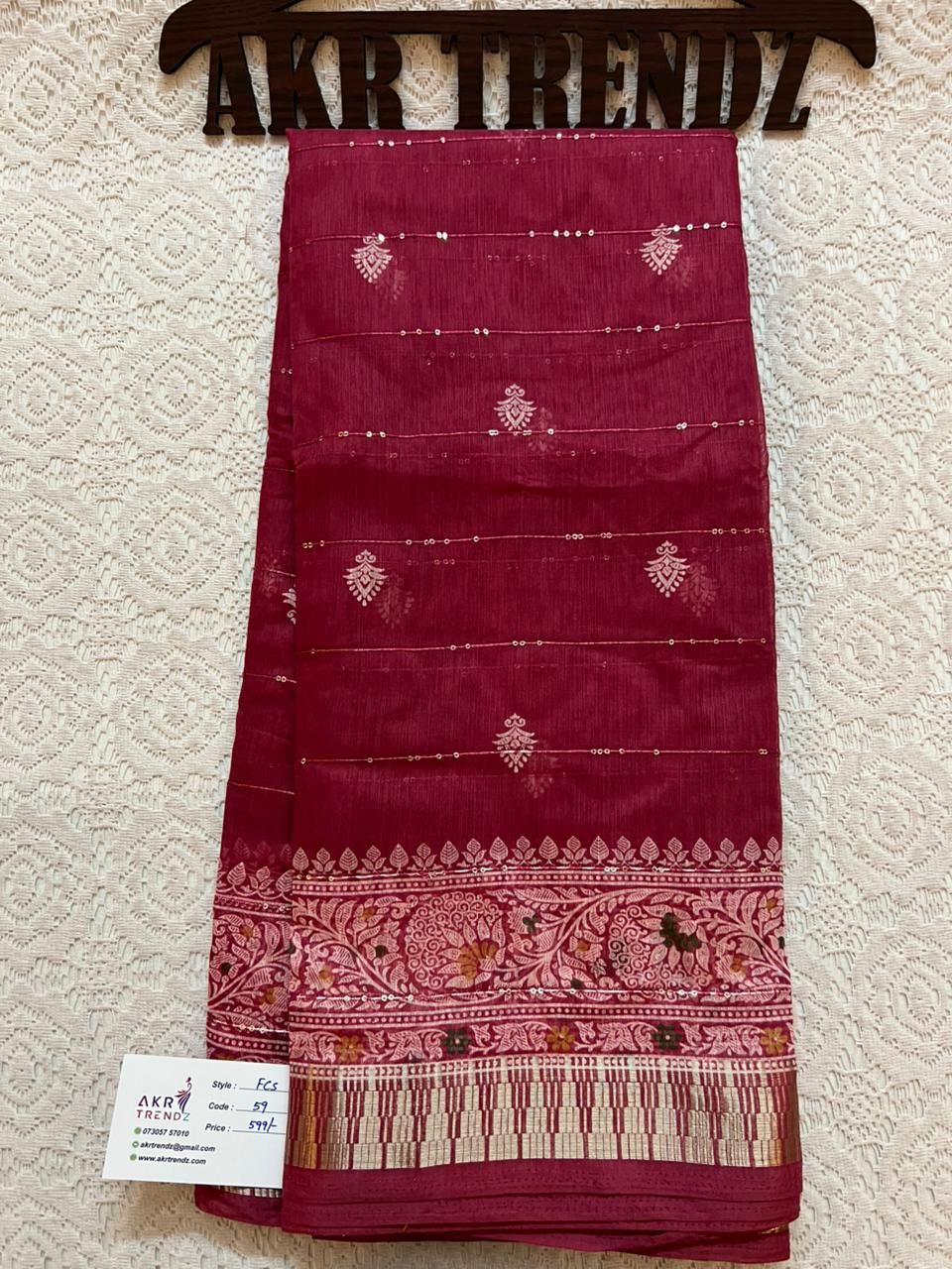 Sequence Fancy cotton sarees​