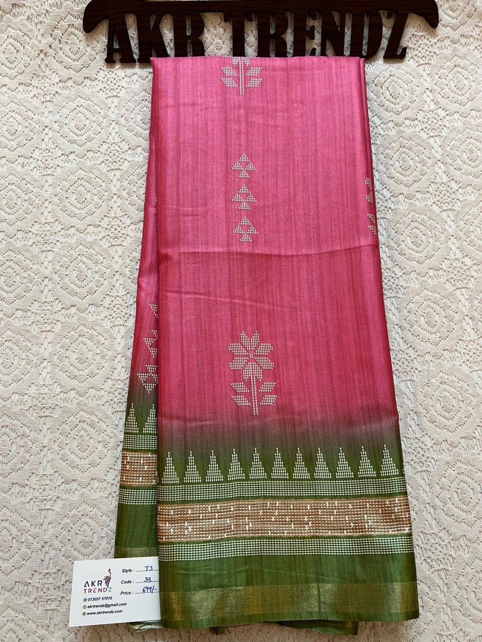 Fancy Tussar silk sarees​