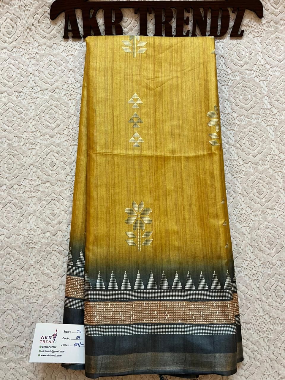 Fancy Tussar silk sarees​