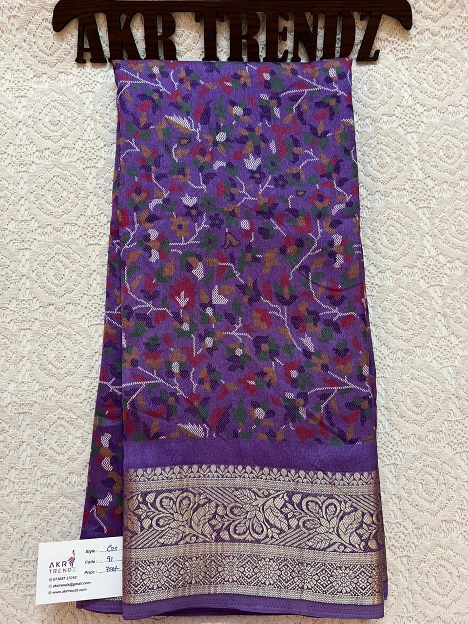 Jacquard border Georgette sarees