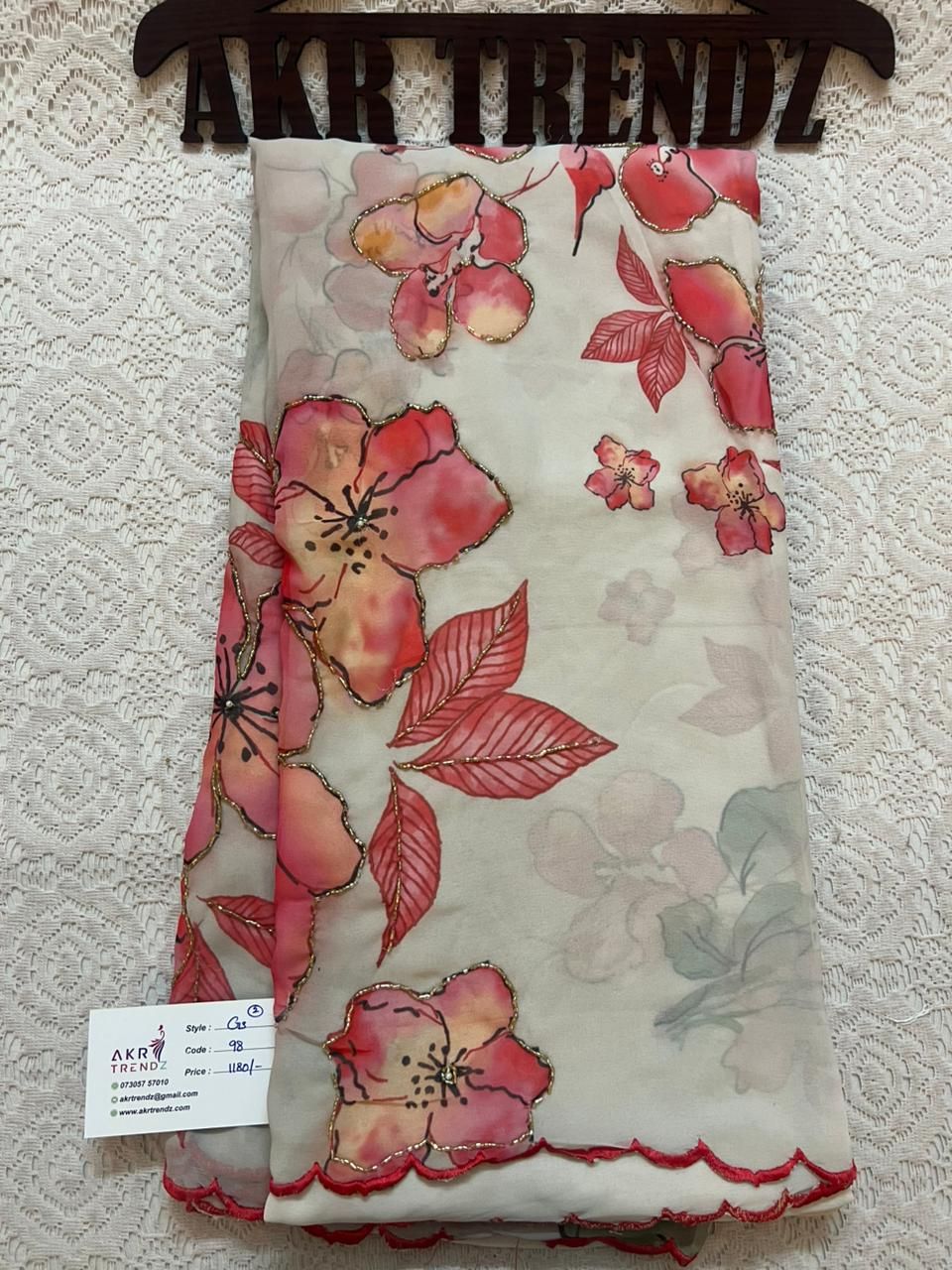 Designer wear Georgette sarees​