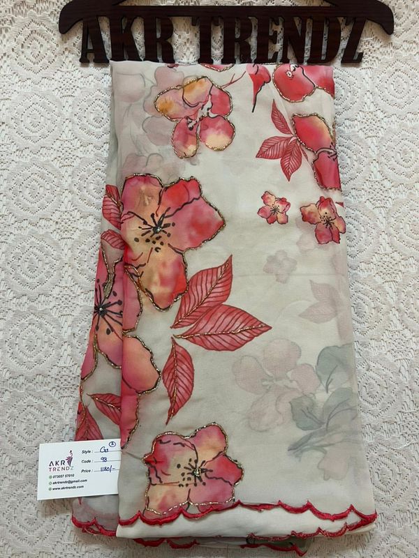 Designer wear Georgette sarees​