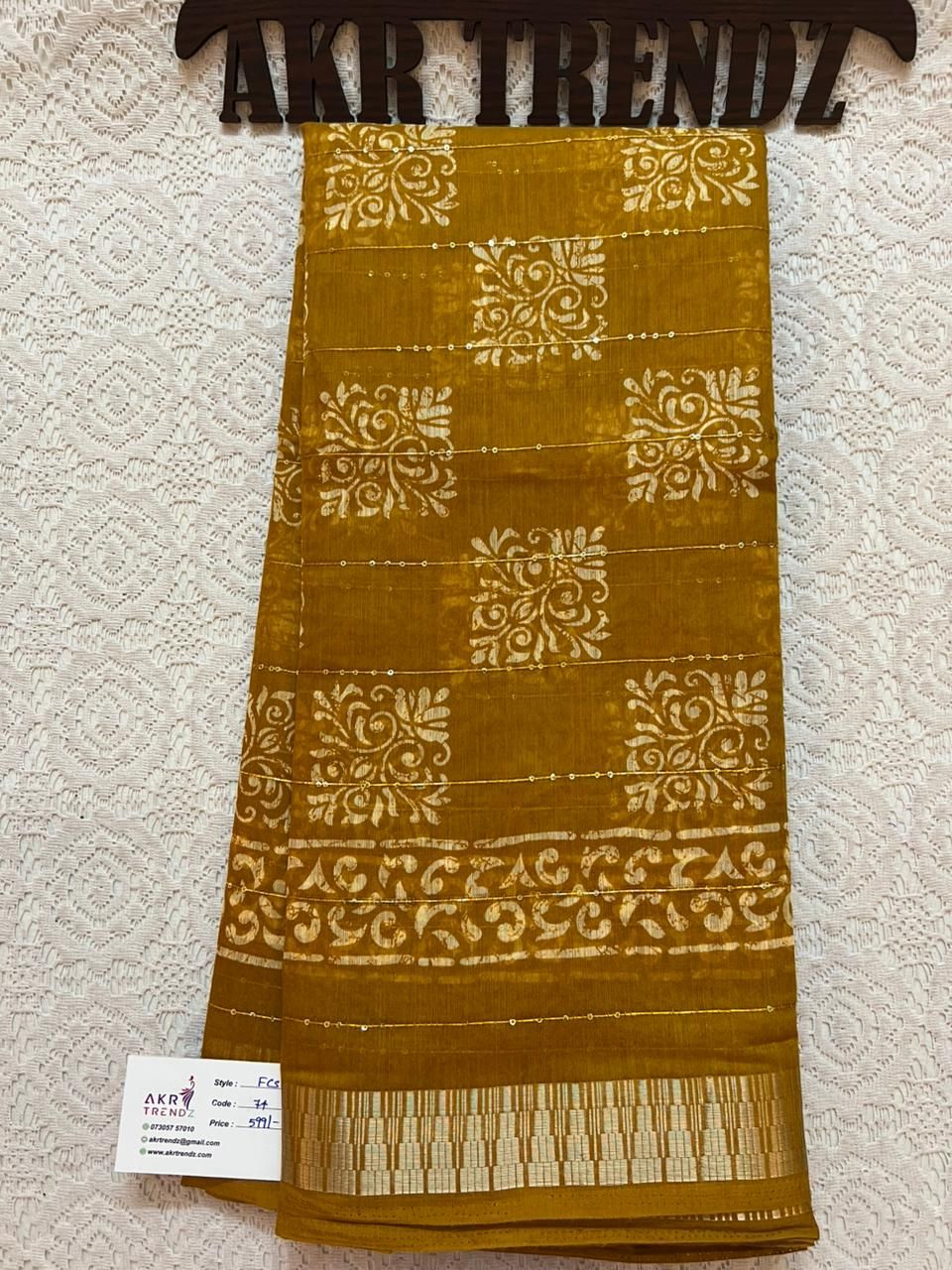 Sequence Fancy cotton sarees