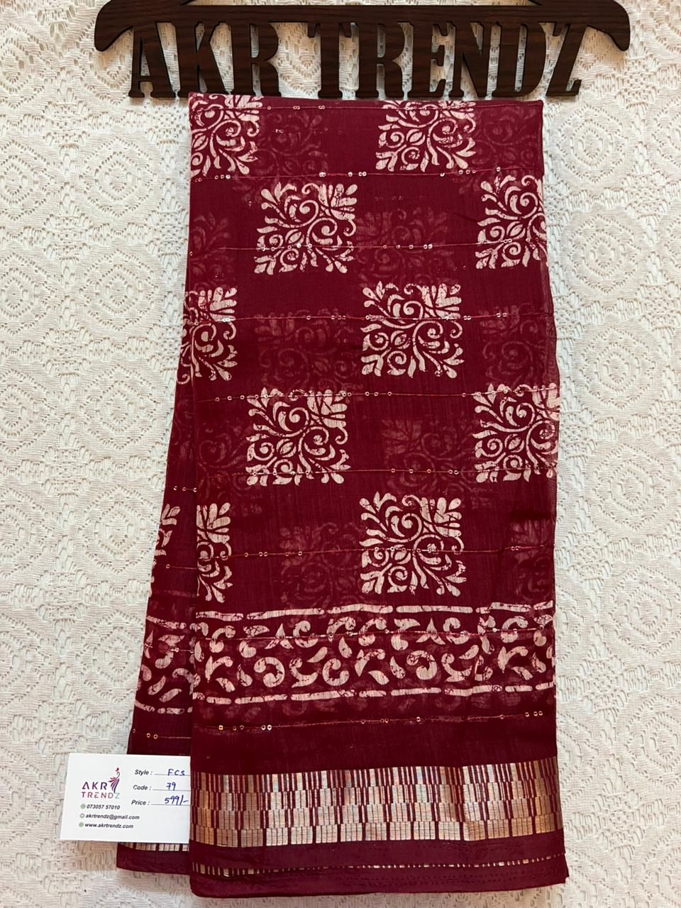 Sequence Fancy cotton sarees