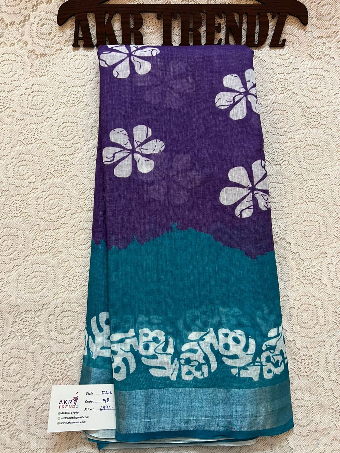 Fancy linen cotton sarees​