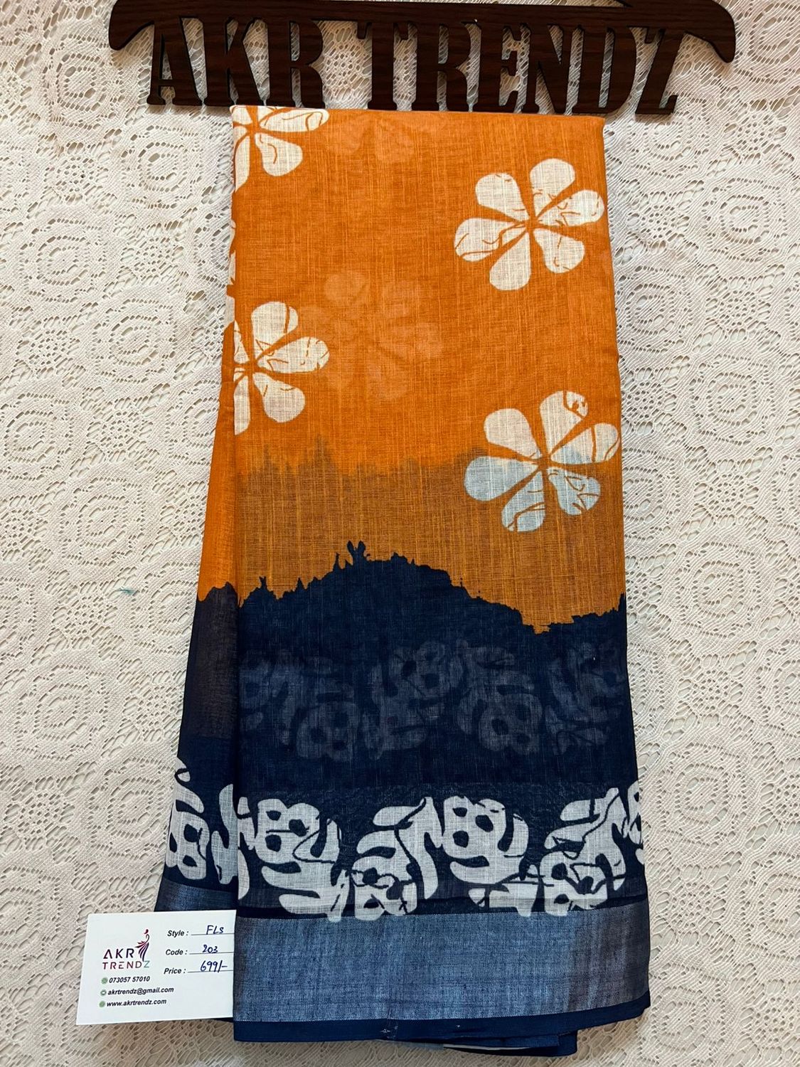 Fancy linen cotton sarees​