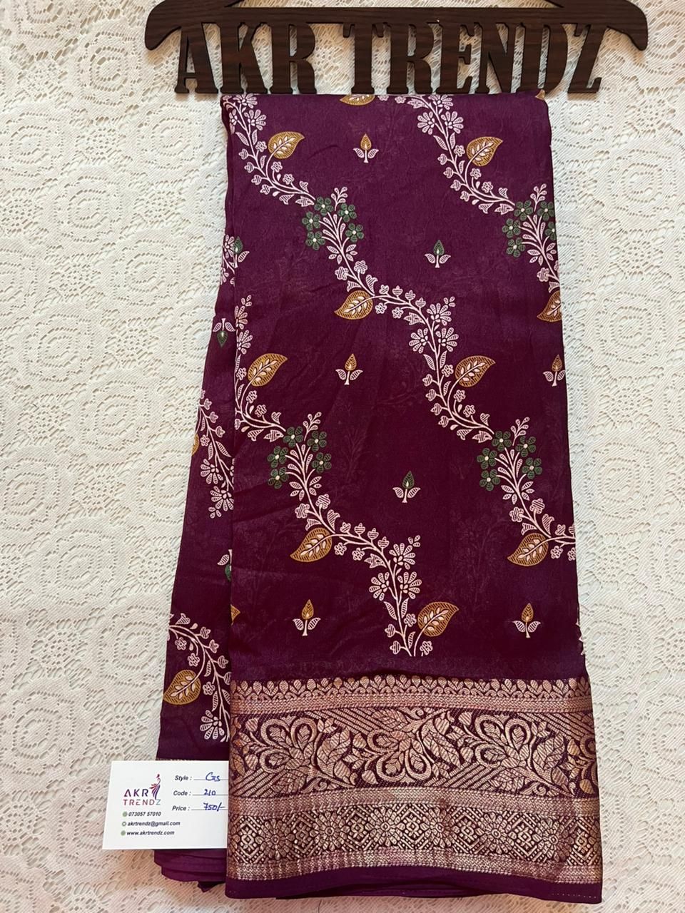 Jacquard border Georgette sarees