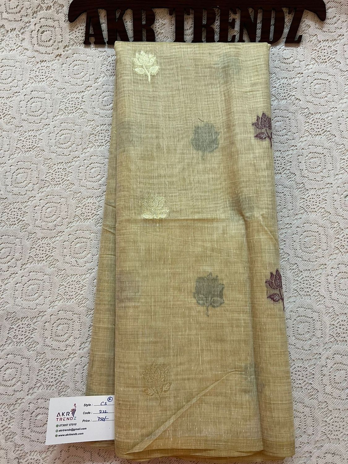Weaving chanderi cotton sarees​
