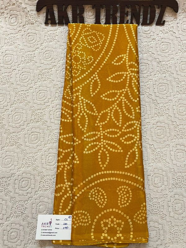 Fancy Crape silk sarees​