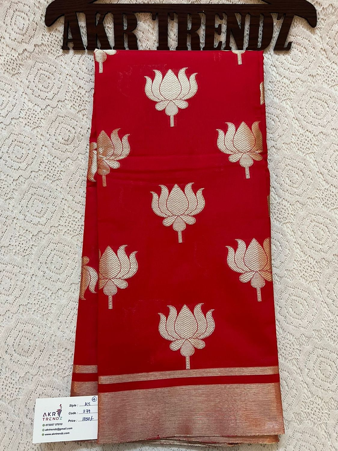​Lotus katan silk sarees​