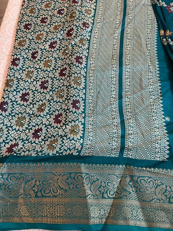 Jacquard border Georgette sarees​