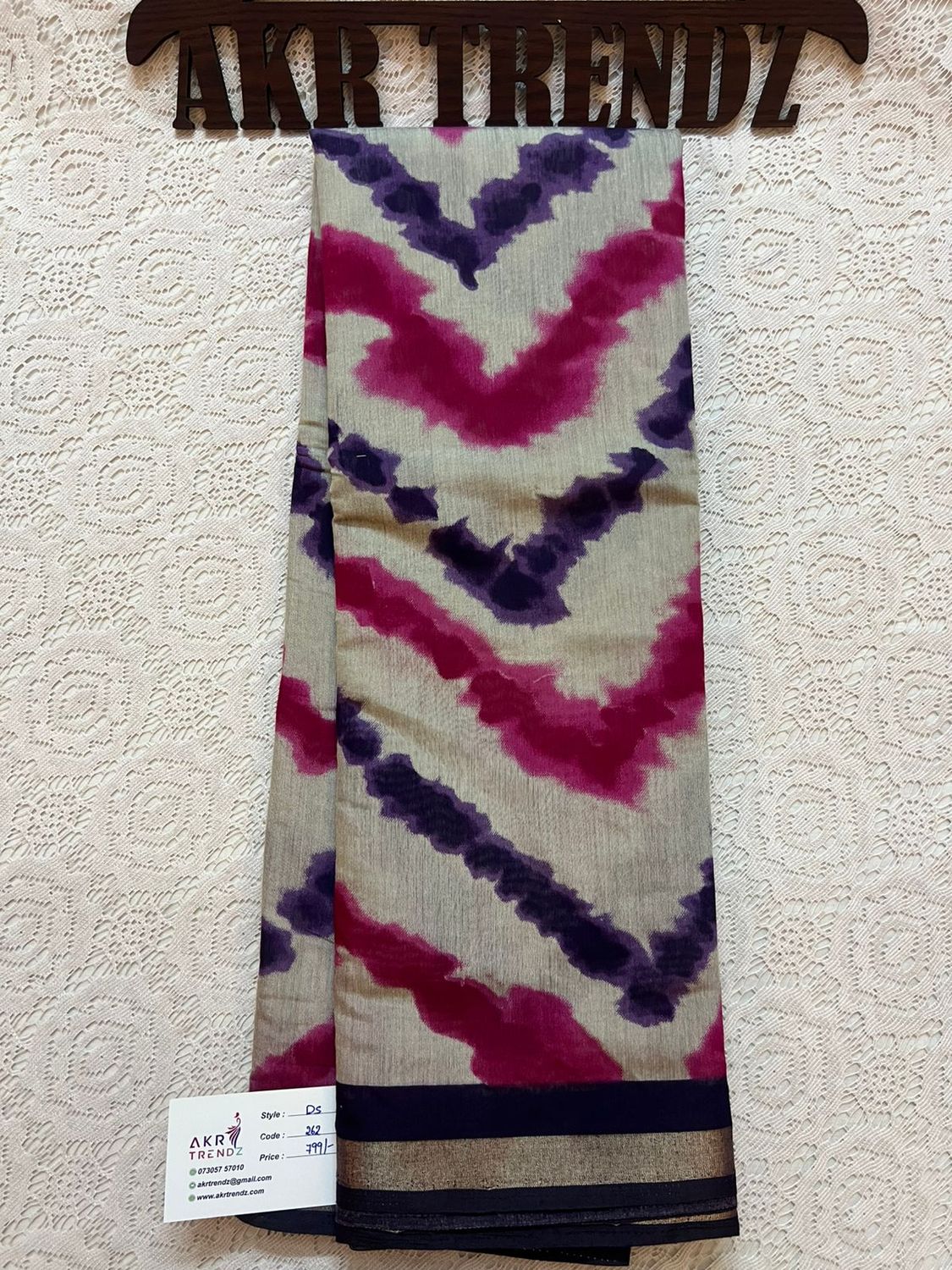 Dabu silk mix cotton sarees​