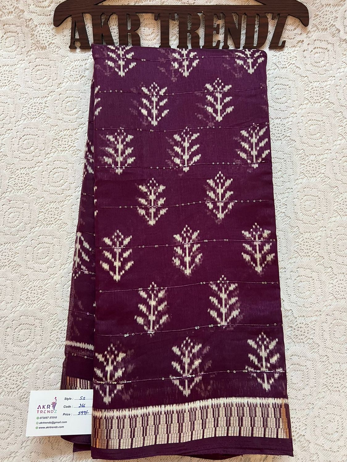 Sequence Fancy cotton sarees