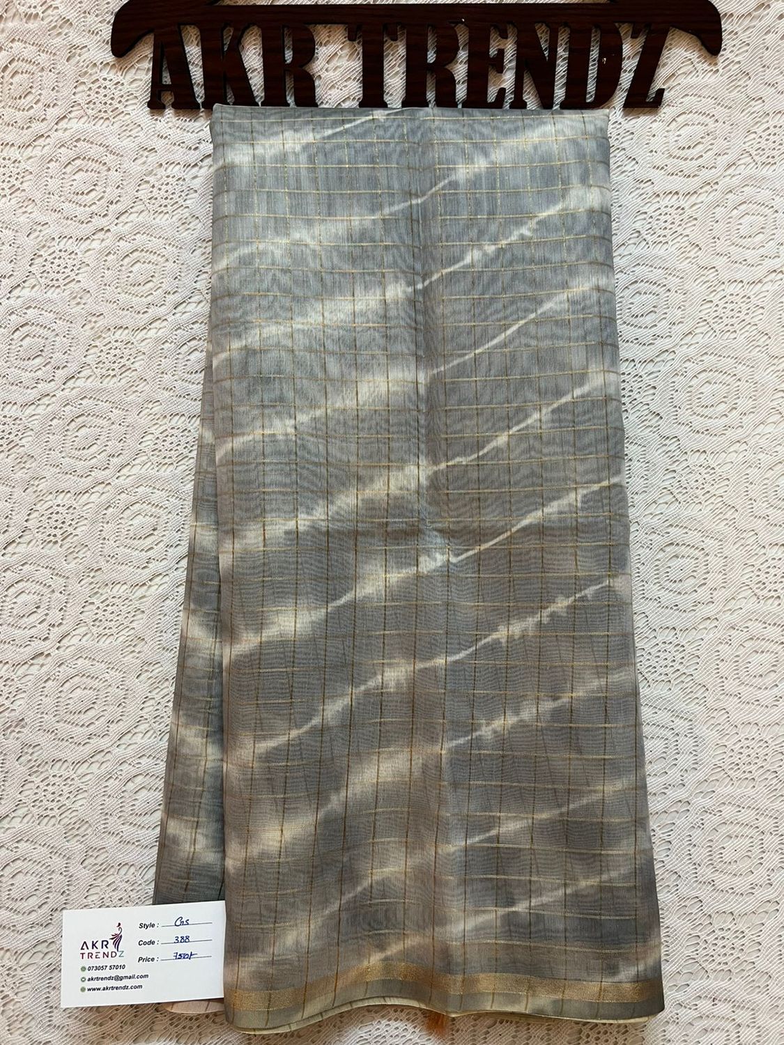 Shibori print silk mix sarees​