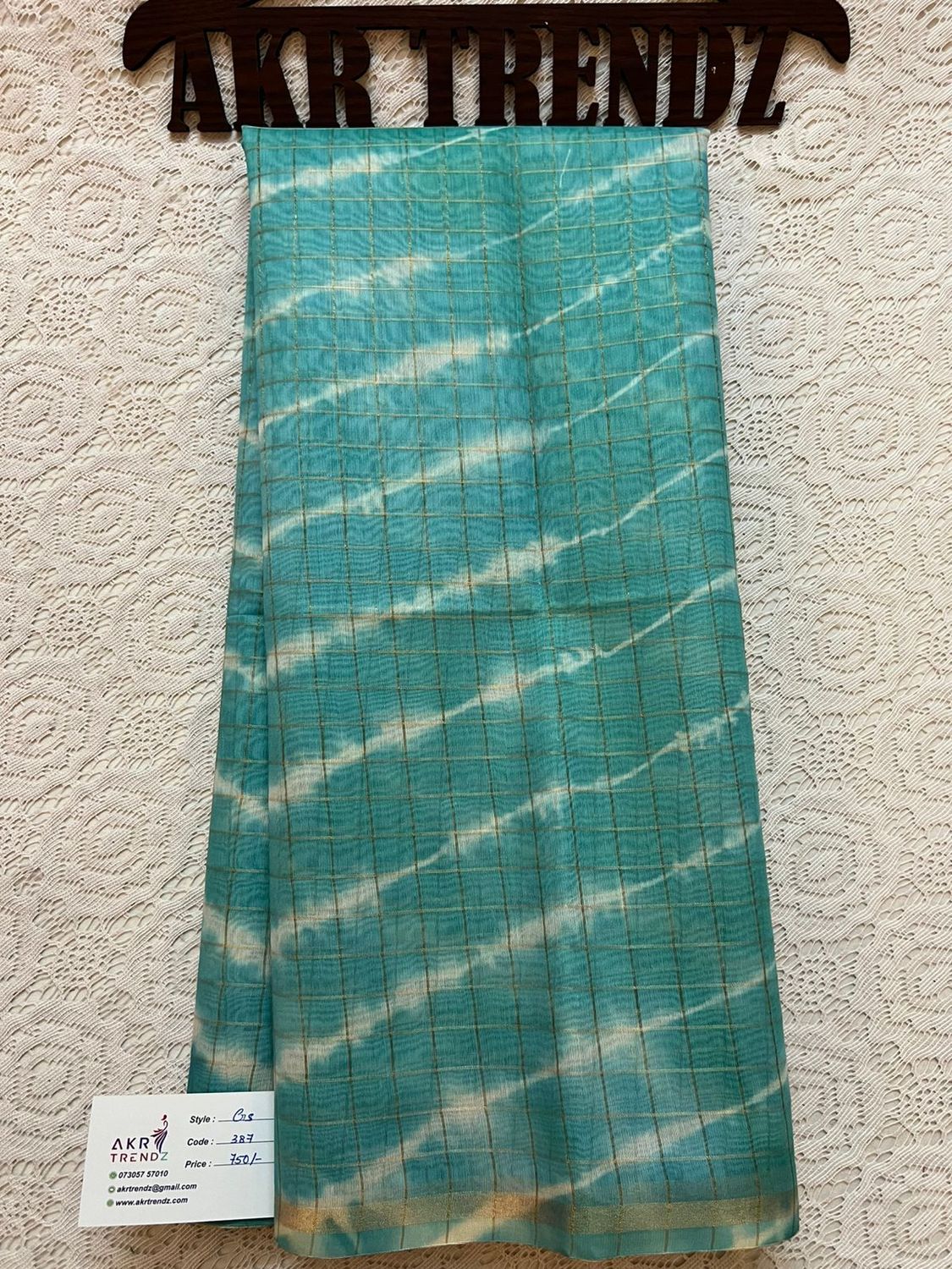 Shibori print silk mix sarees​