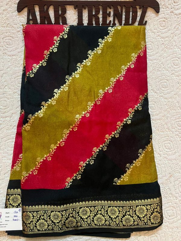 Fancy silk Georgette sarees​