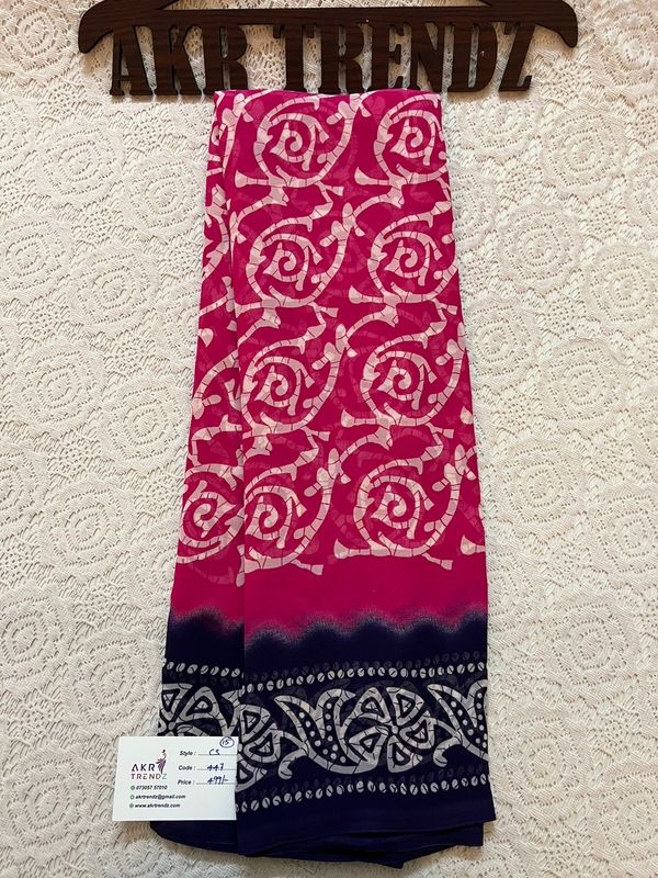 Daily wear Georgette sarees