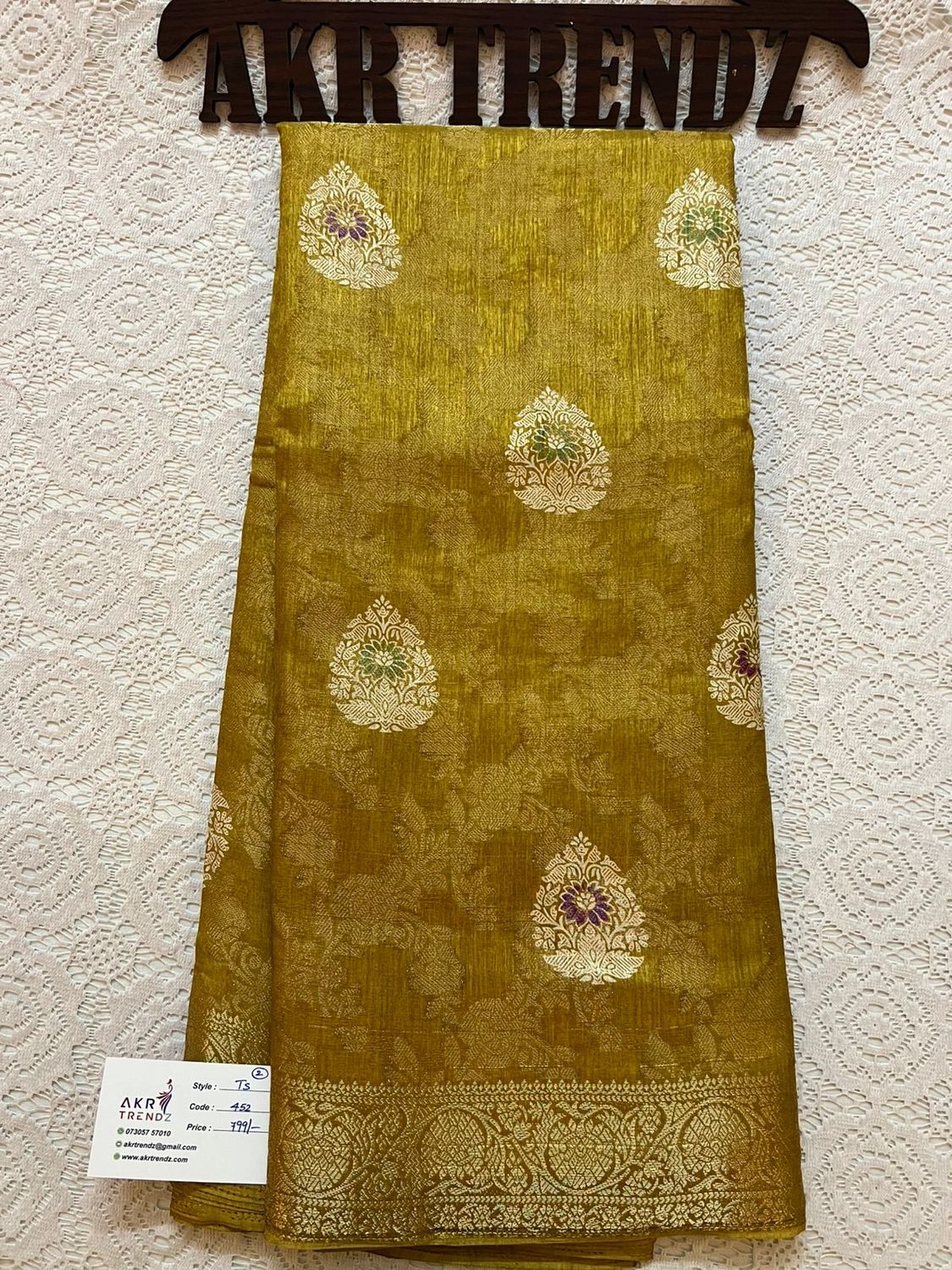 Fancy woven Tussar silk sarees​