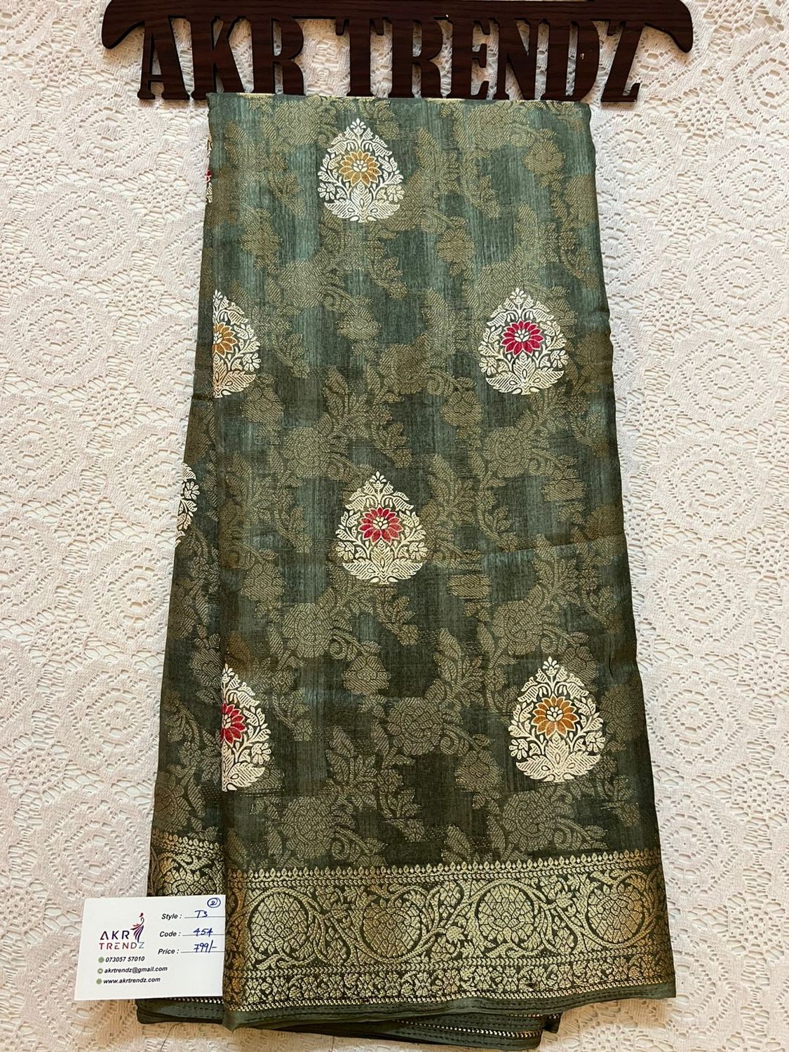 Fancy woven Tussar silk sarees​