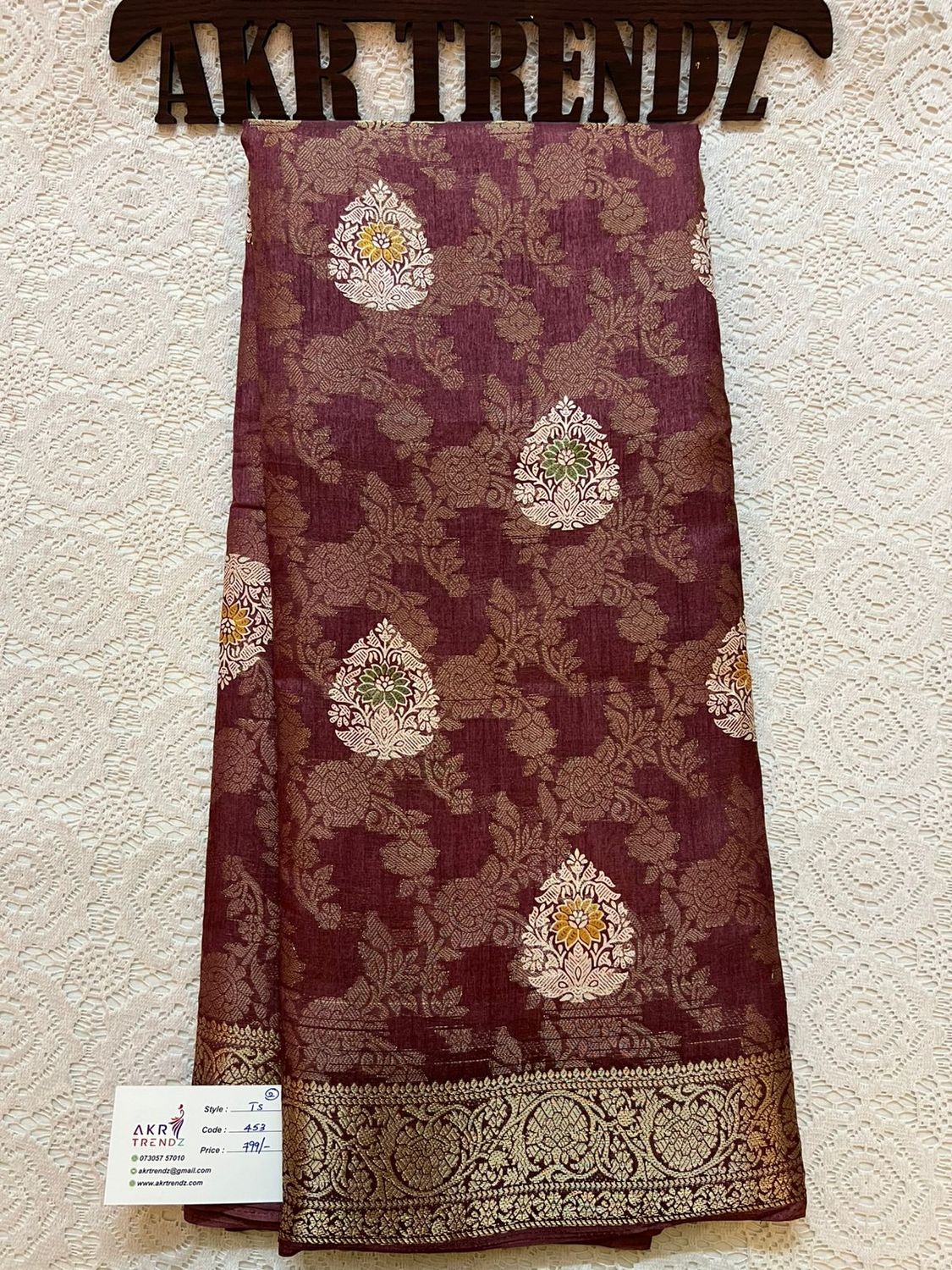 Fancy woven Tussar silk sarees​