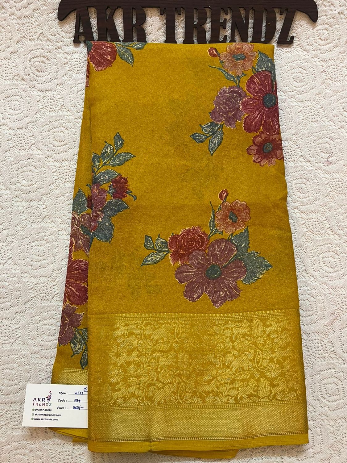 Jacquard Border Georgette sarees​