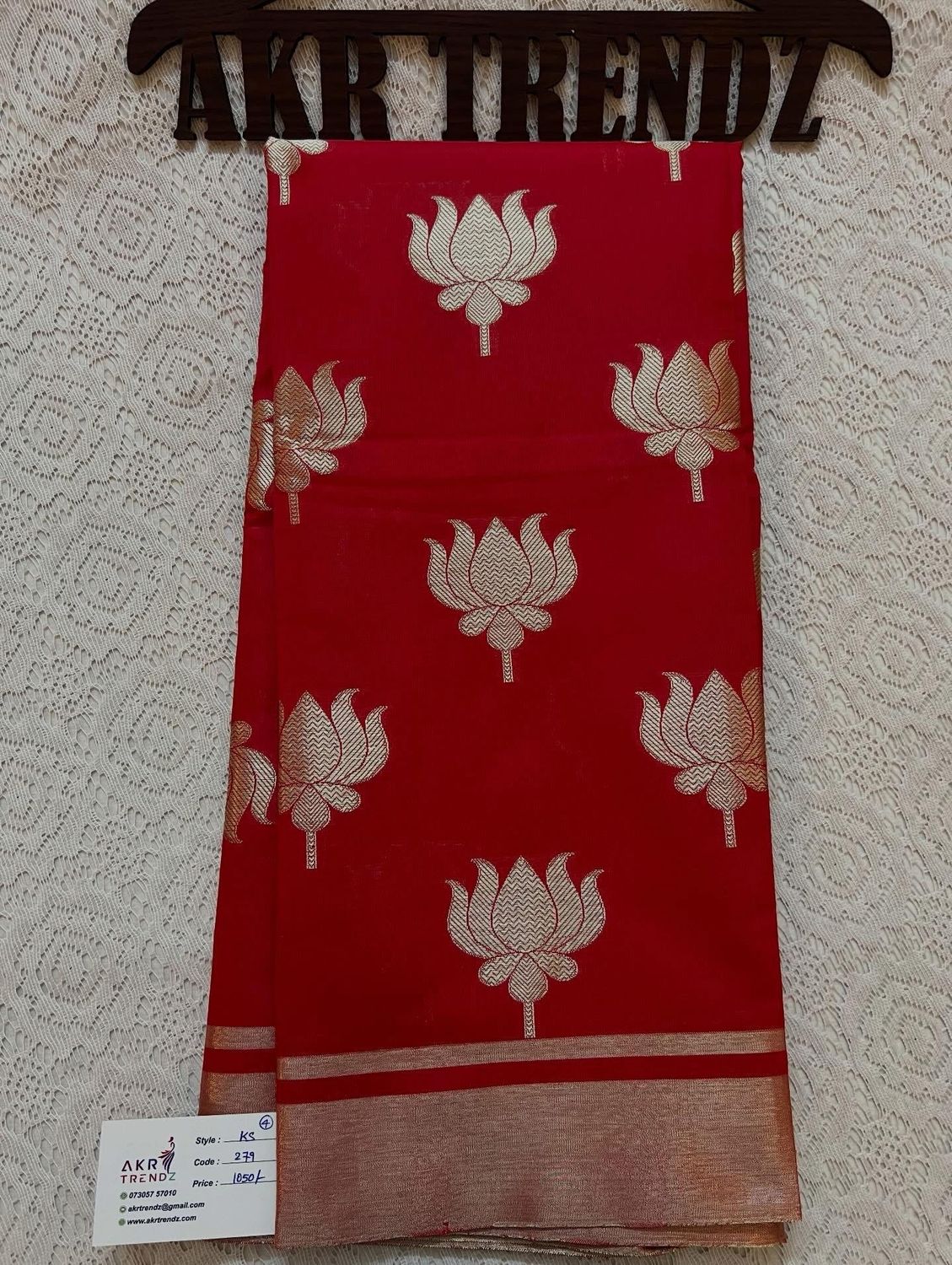 Lotus Katan Silk Sarees