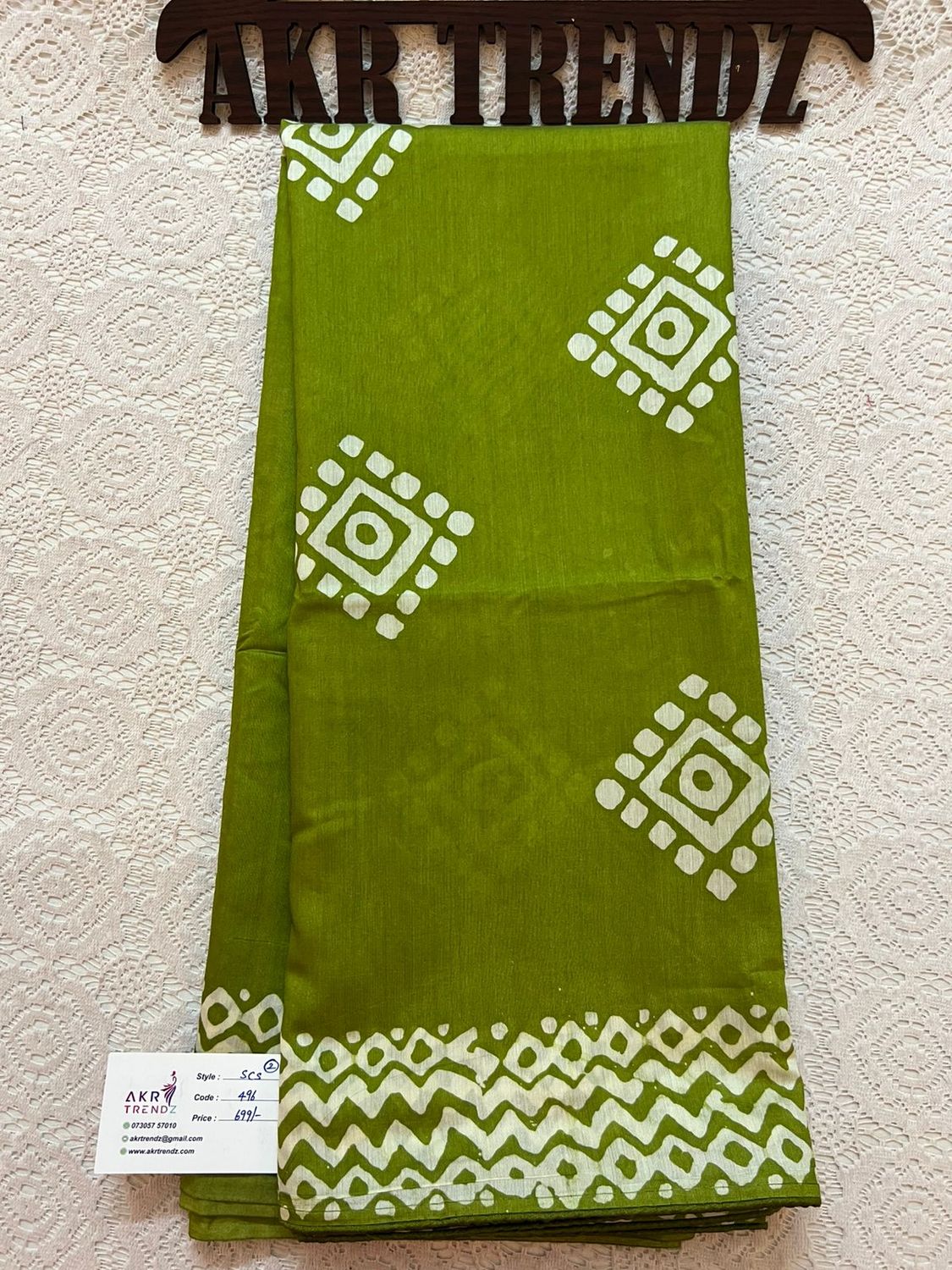 Batik print soft cotton sarees​