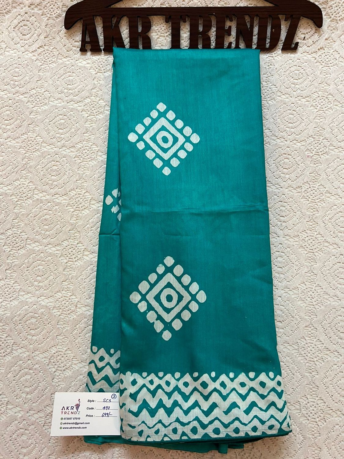 Batik print soft cotton sarees​
