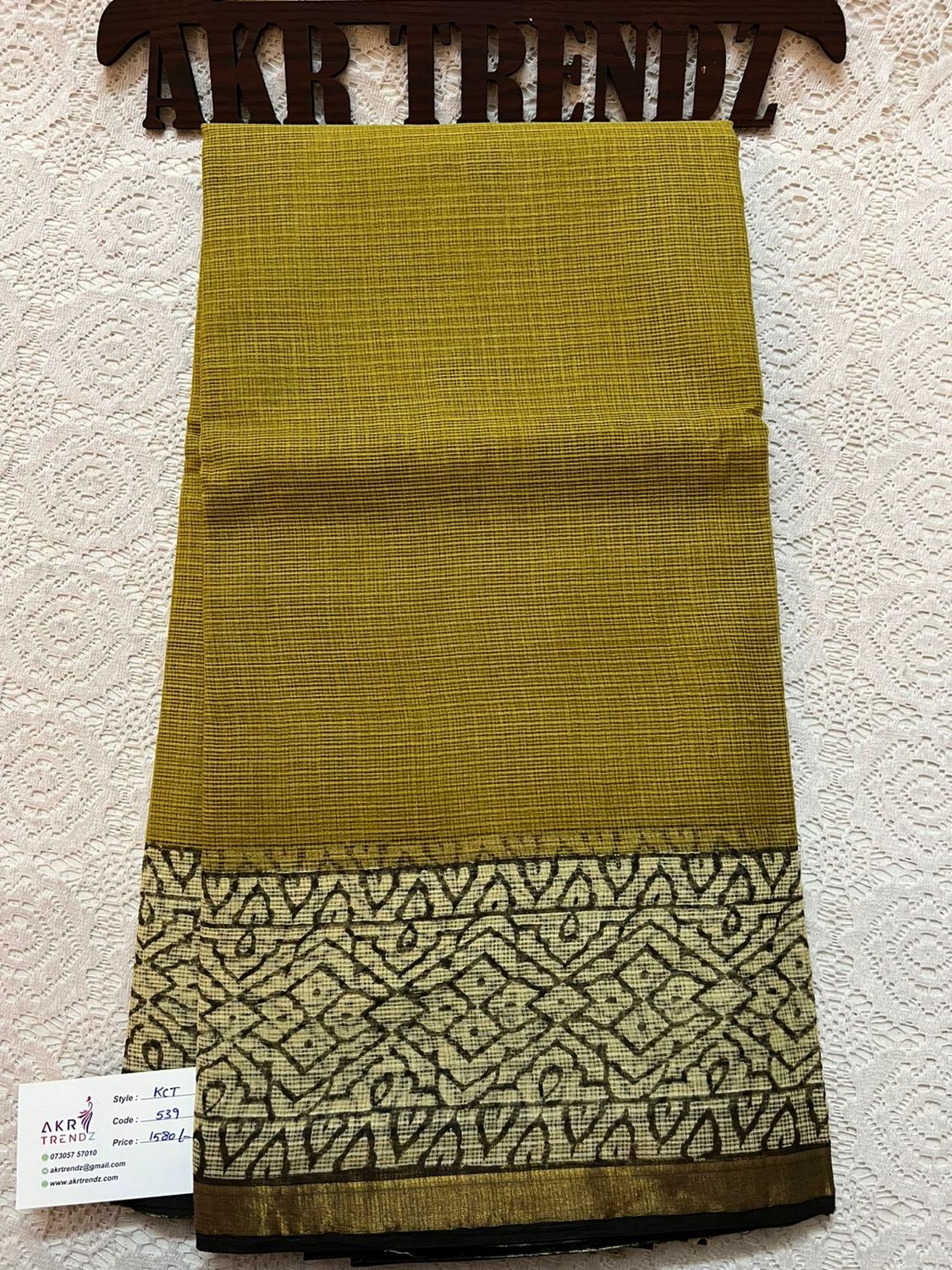 Hand block Kota Doria sarees