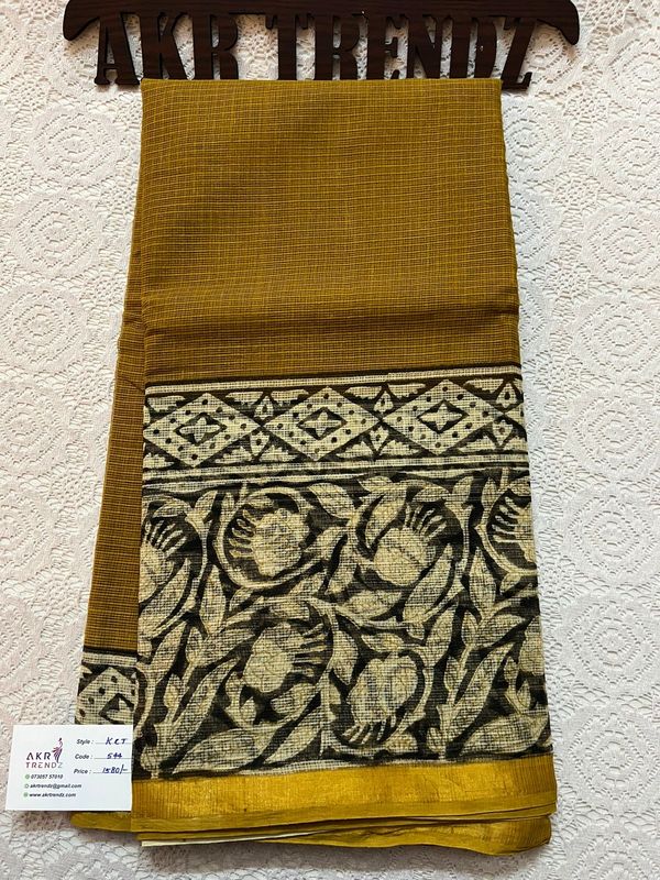 Hand block Kota Doria sarees