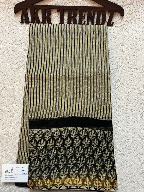 Hand block Kota Doria sarees