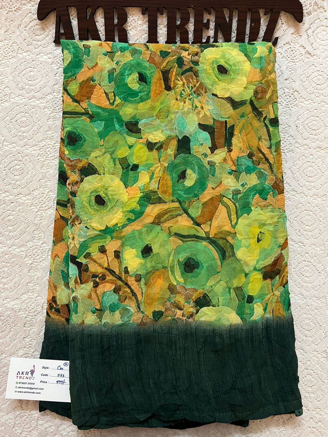 Crushed Georgette sarees