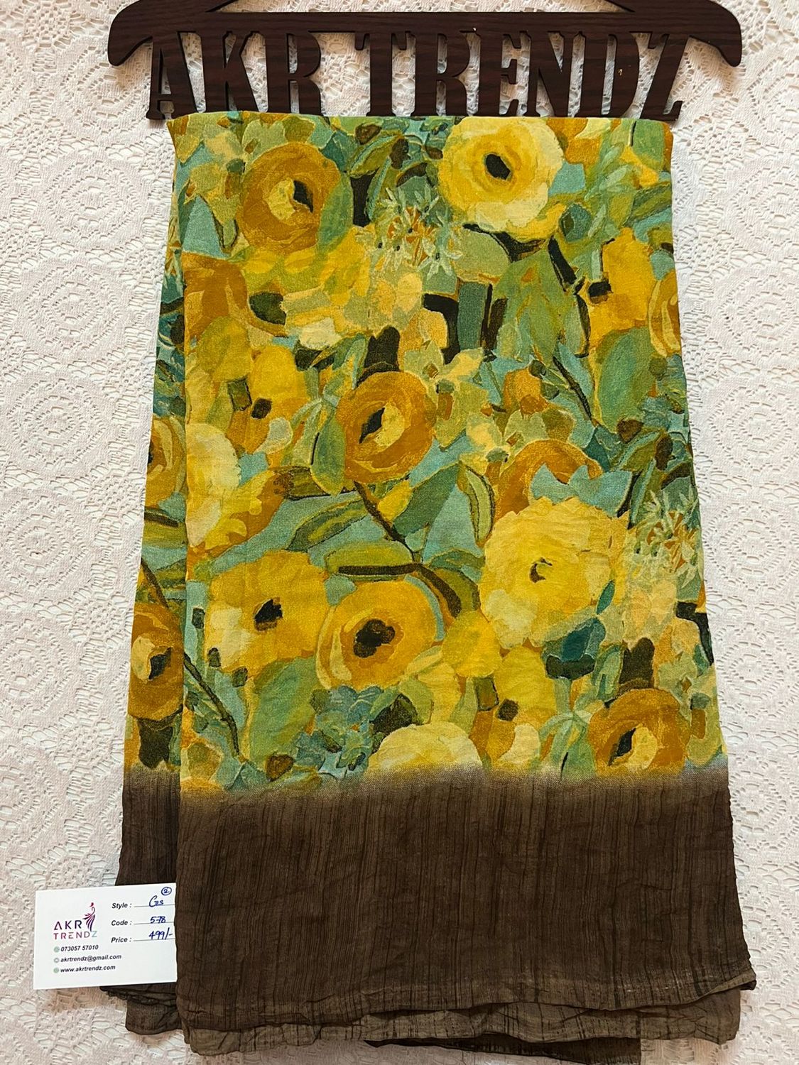 Crushed Georgette sarees