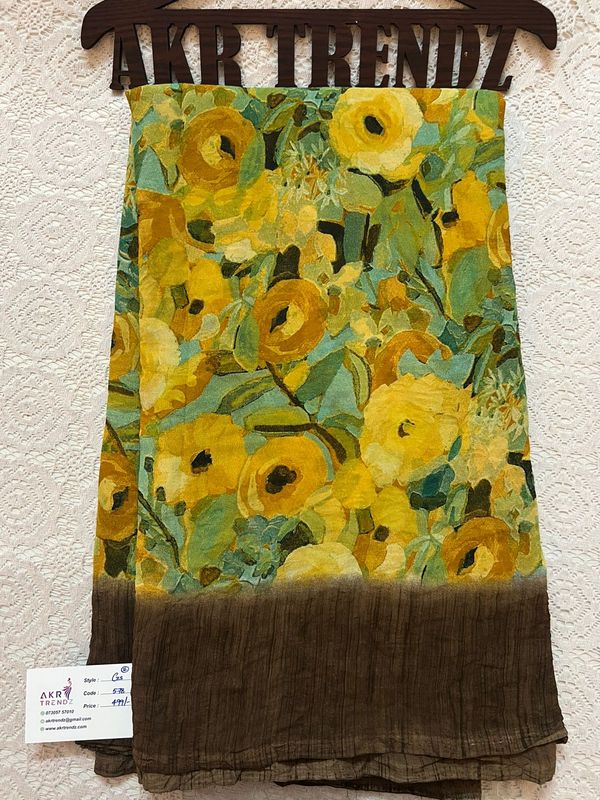 Crushed Georgette sarees