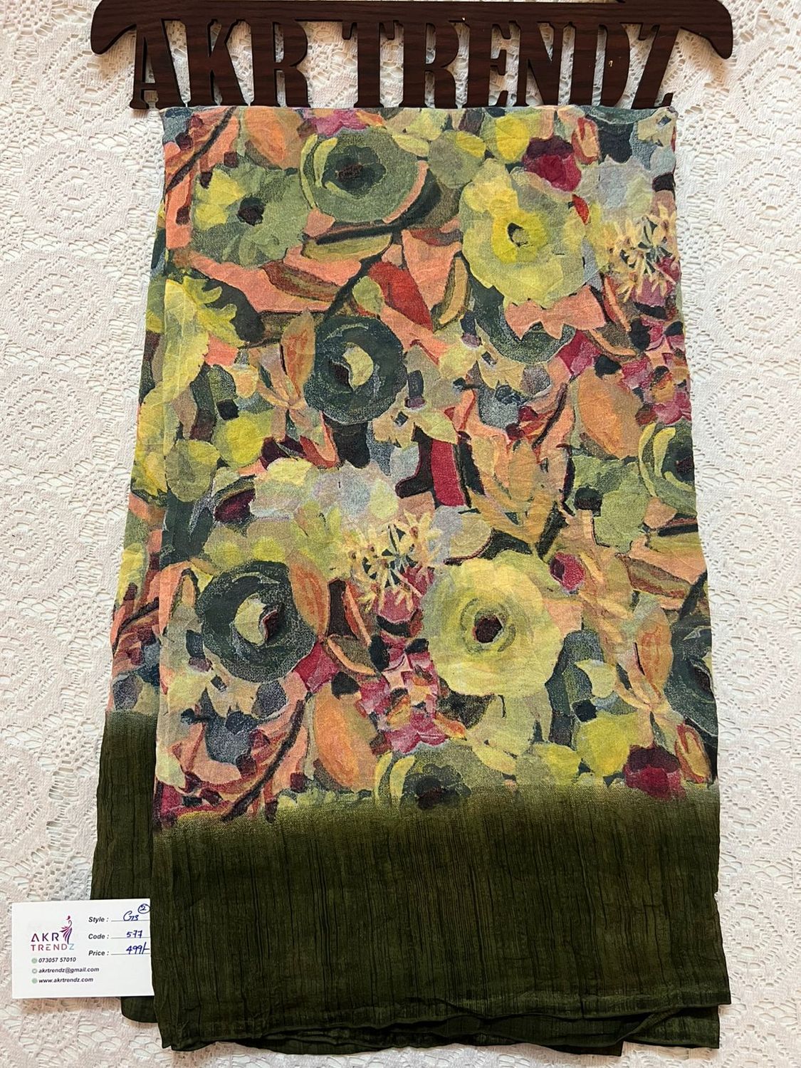 Crushed Georgette sarees