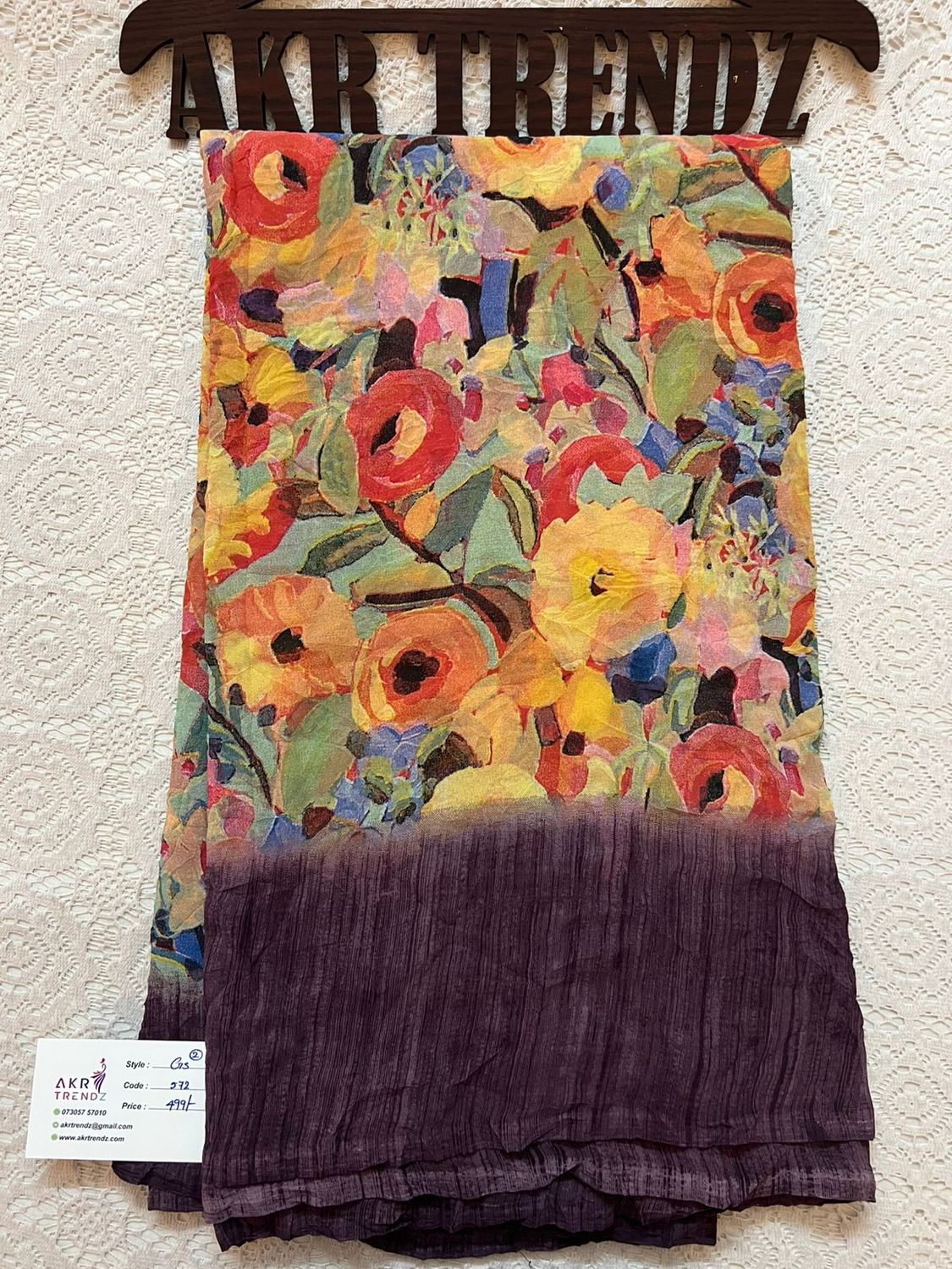 Crushed Georgette sarees