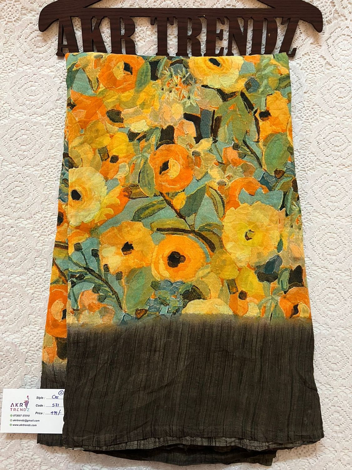 Crushed Georgette sarees