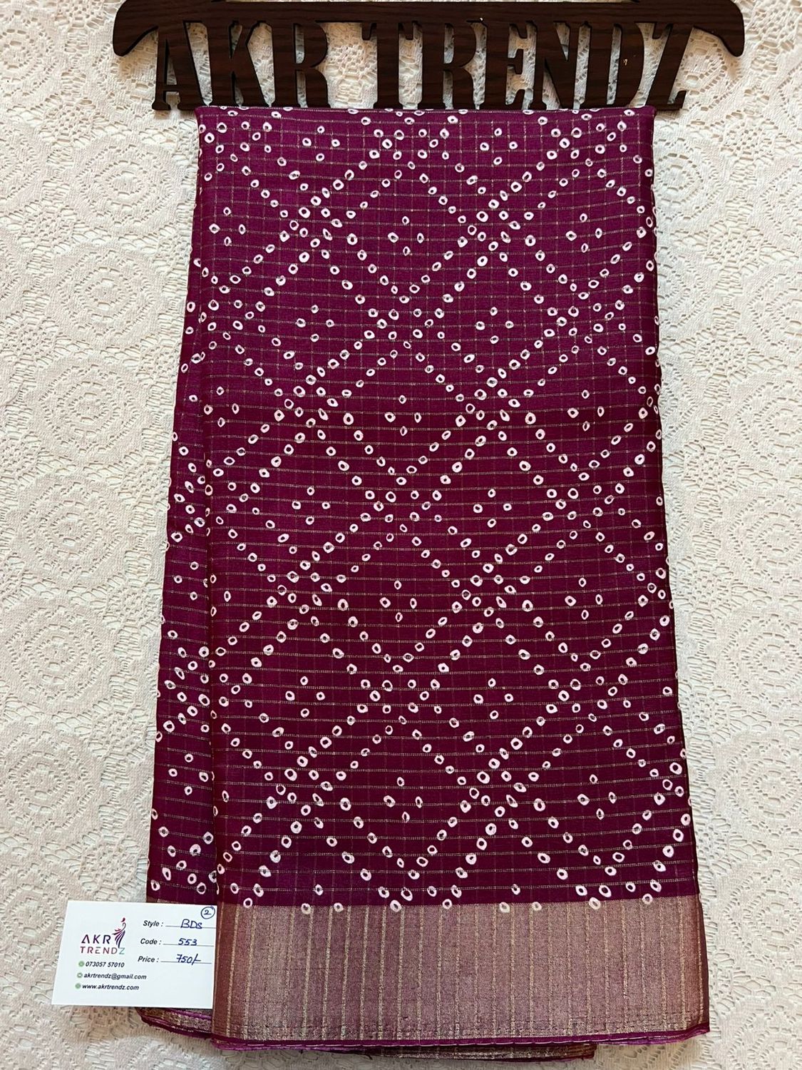 Bandhani Dola silk sarees​