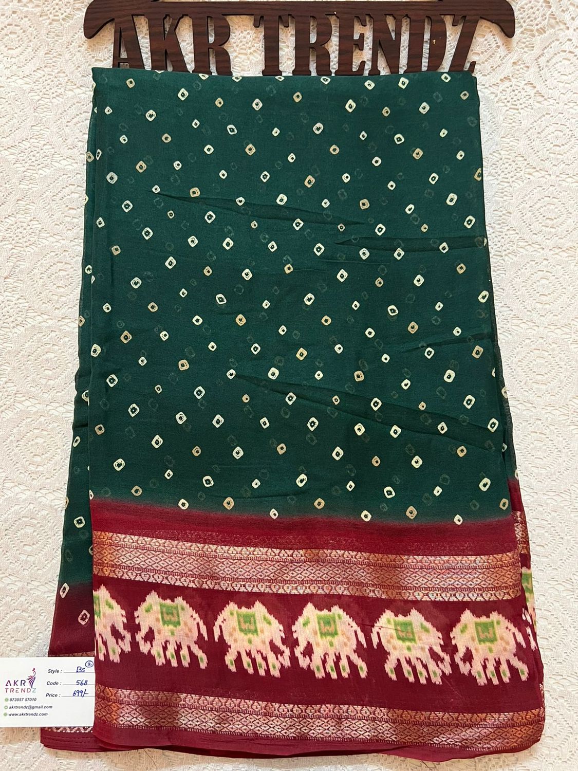 Fancy Patola border Georgette sarees​