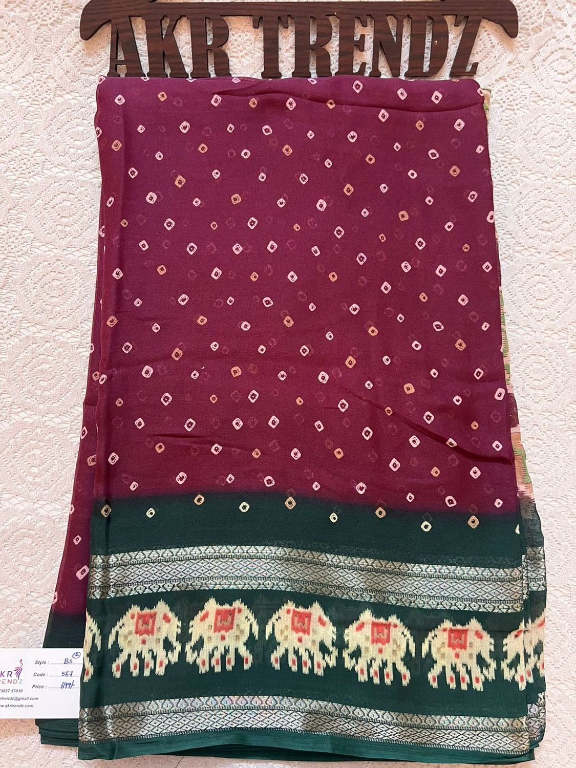 Fancy Patola border Georgette sarees​