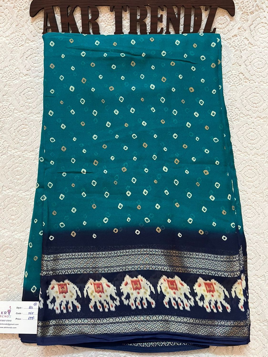 Fancy Patola border Georgette sarees​