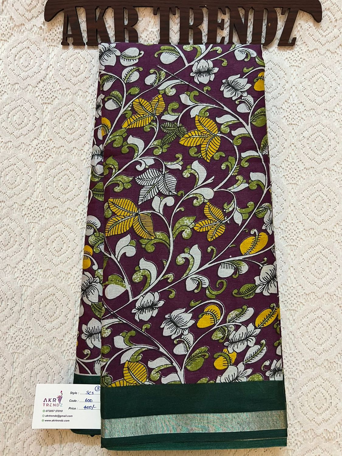Kalamkari print soft cotton sarees​