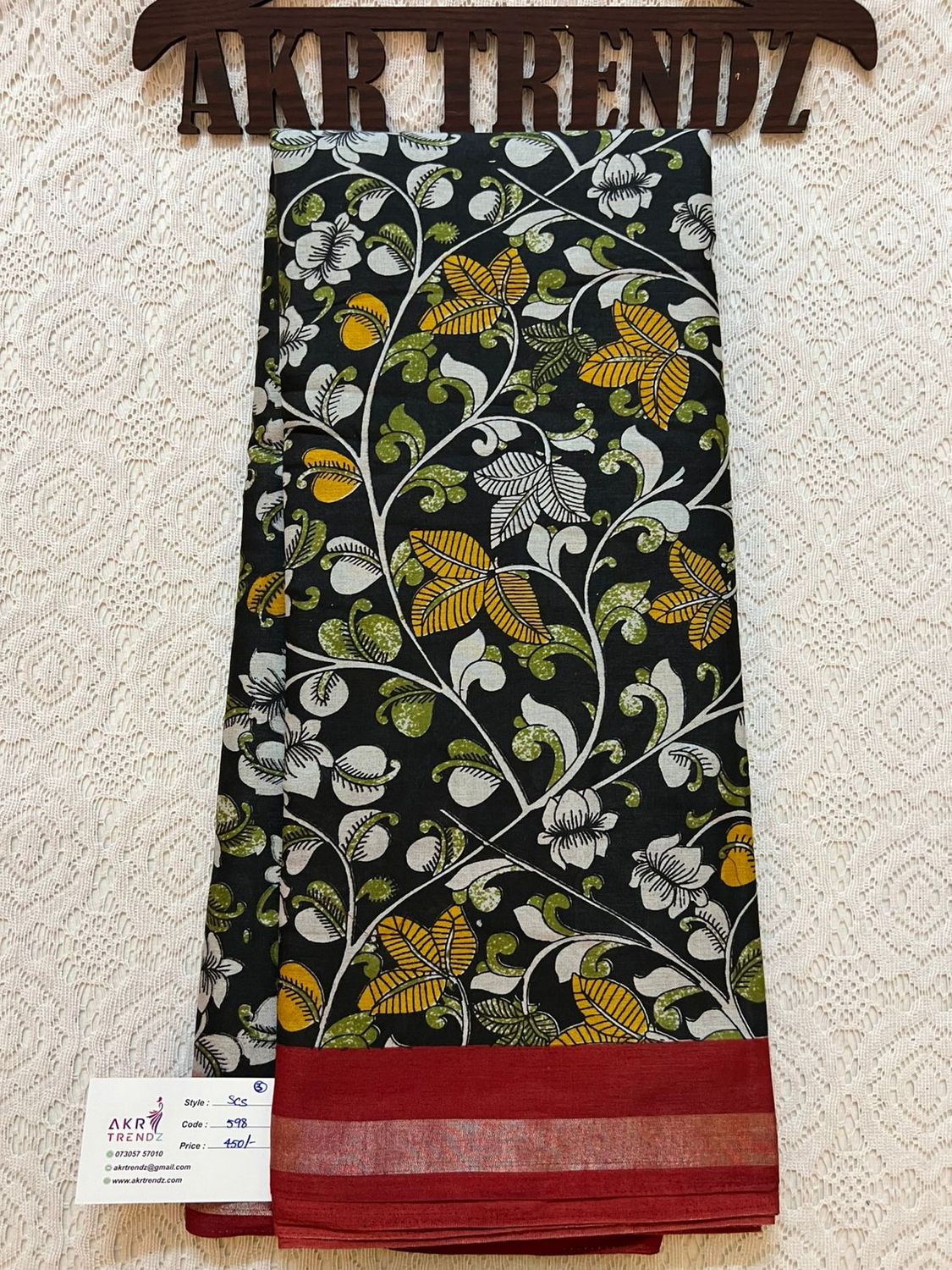 Kalamkari print soft cotton sarees​