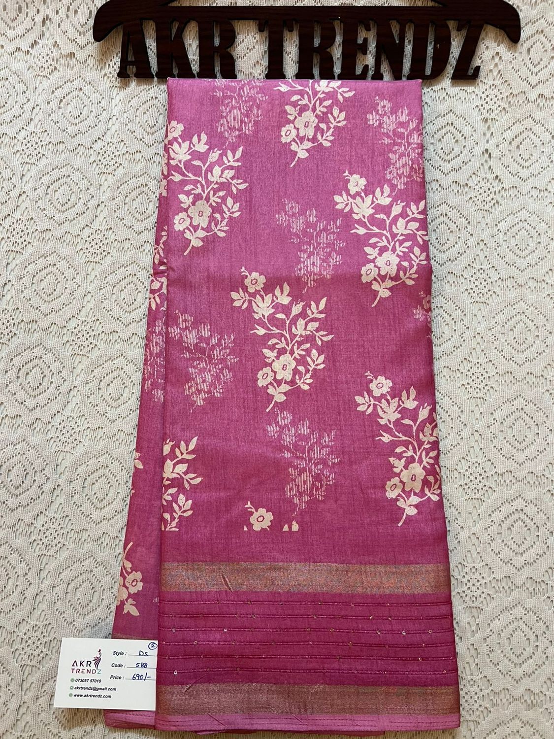 Sequence Border Dola silk sarees​